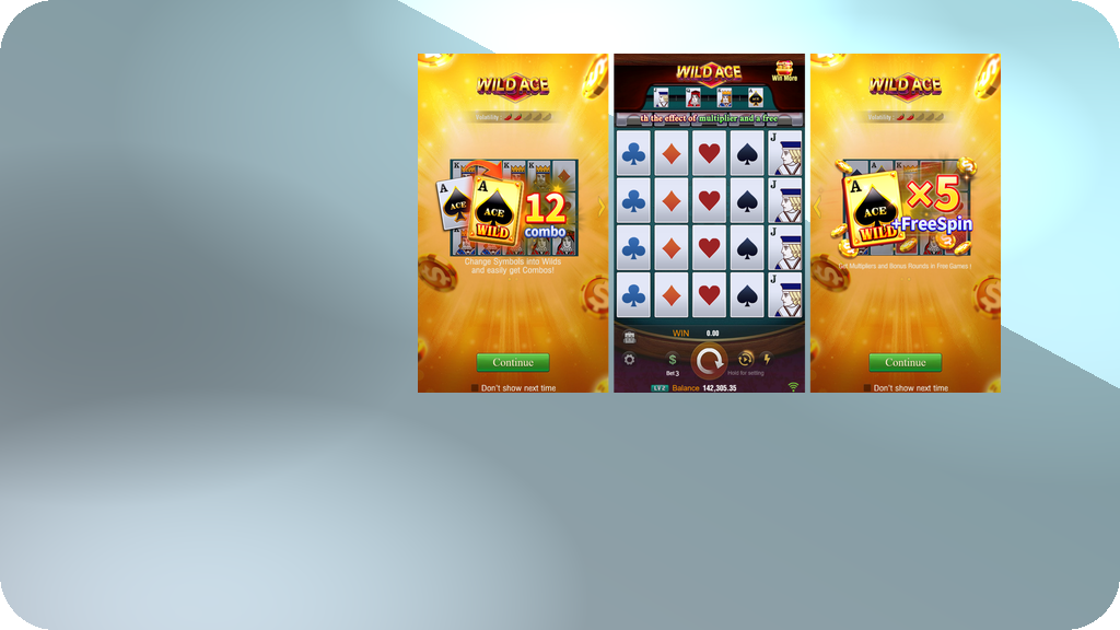 WILD ACE · Tampilan Aplikasi DUNIASLOT77